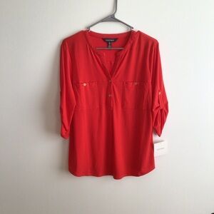 Ellen Tracy Red Women's Blouse